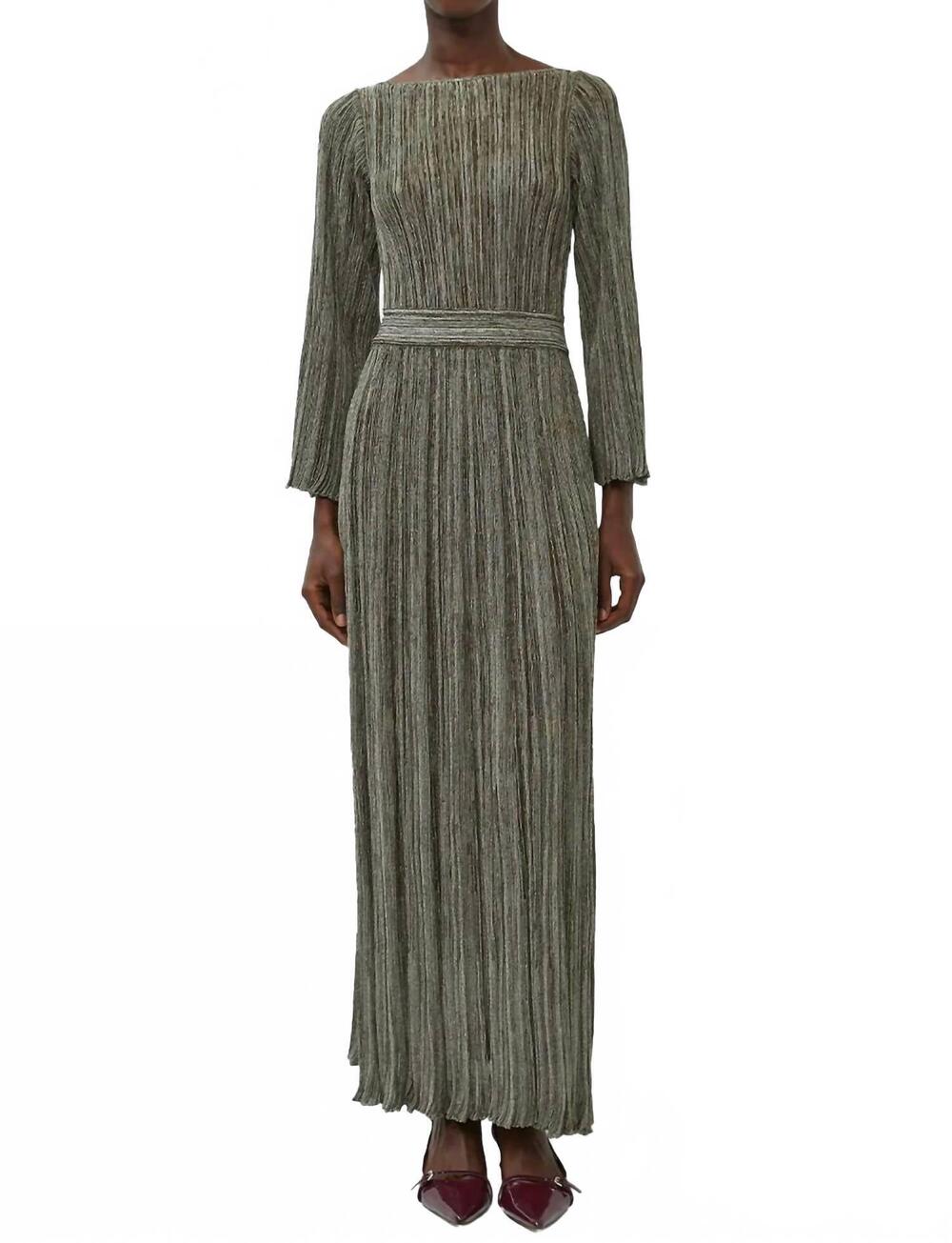 NEW ANTONINO VALENTI andarta midi dress in olive
